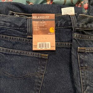 Carhartt Dark Blue Relaxed Fit Jeans